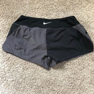 Nike Black & Grey Running Shorts